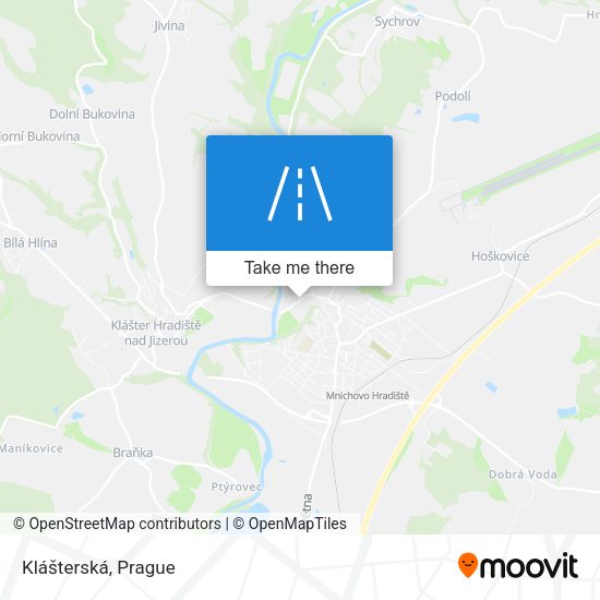 Klášterská map