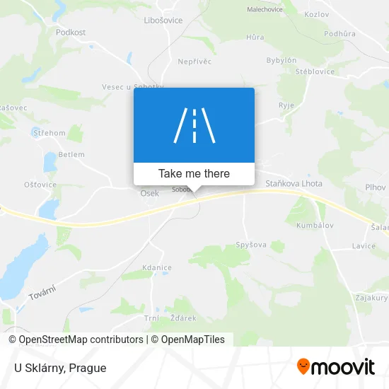 Карта U Sklárny