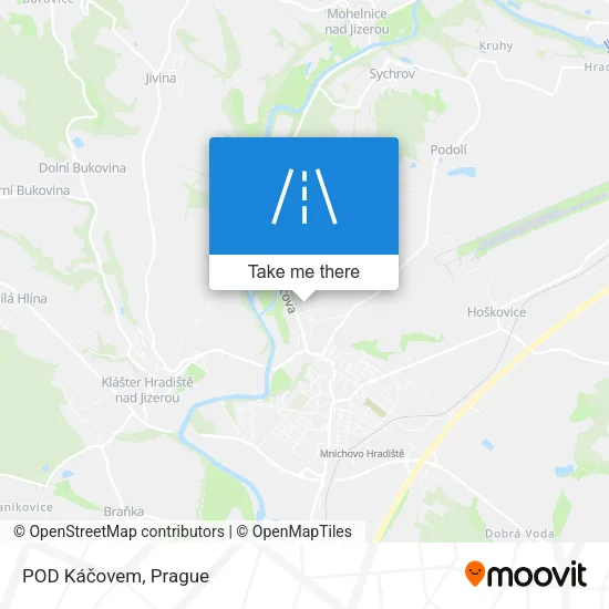 Карта POD Káčovem