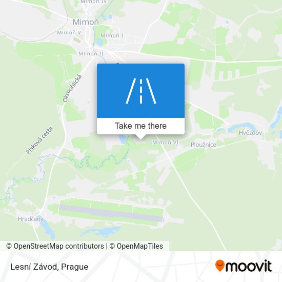 Lesní Závod map
