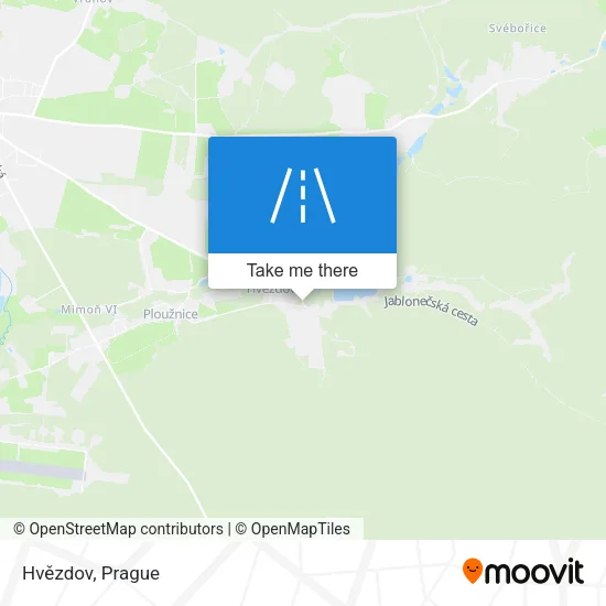 Карта Hvězdov
