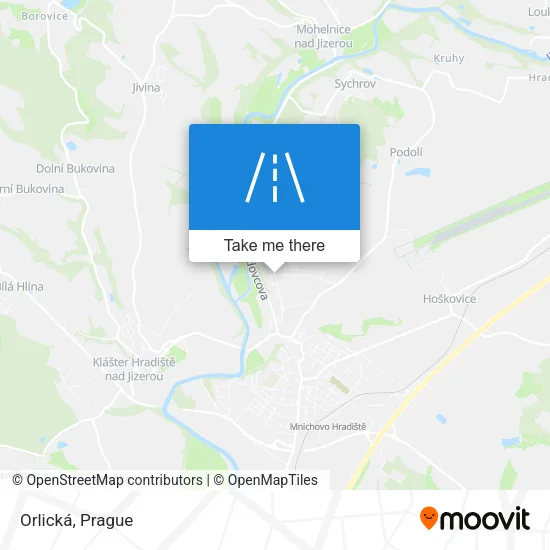 Карта Orlická