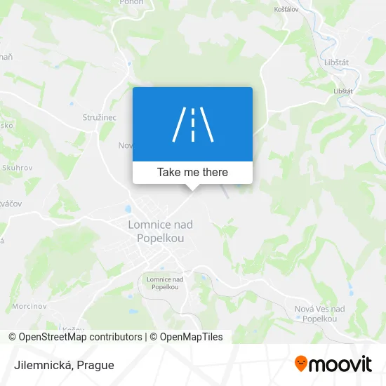 Карта Jilemnická