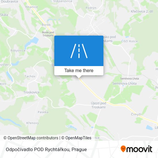 Odpočívadlo POD Rychtářkou map