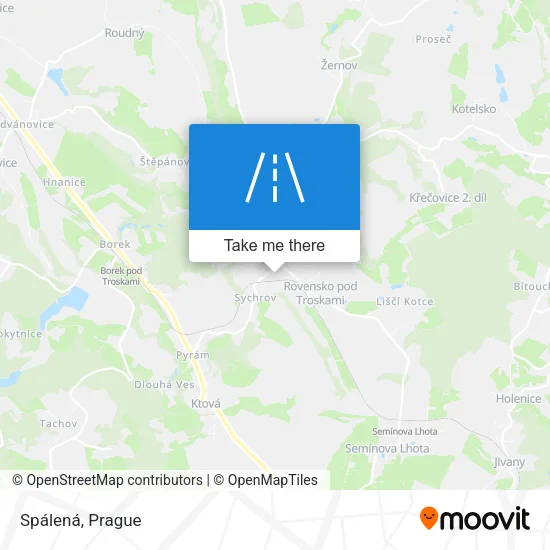 Карта Spálená