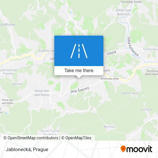 Карта Jablonecká