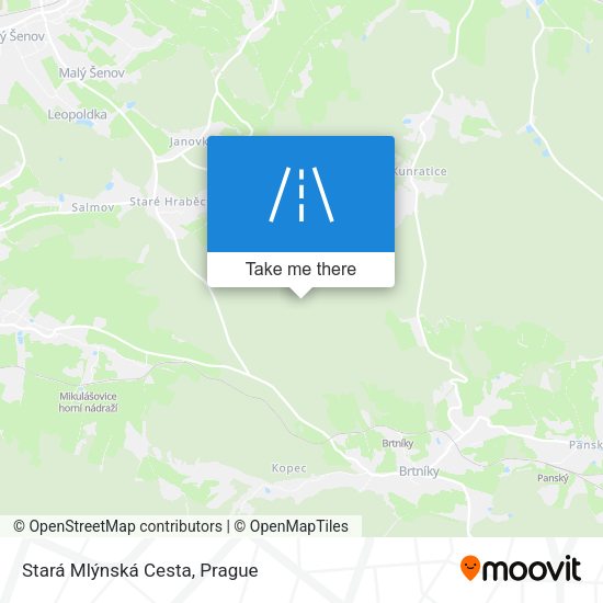 Stará Mlýnská Cesta map
