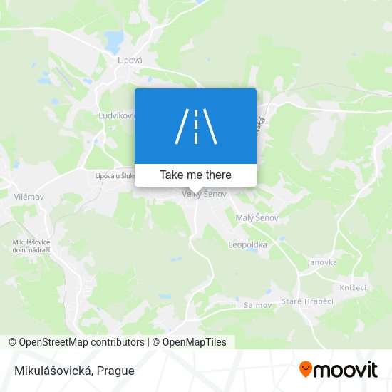 Mikulášovická map