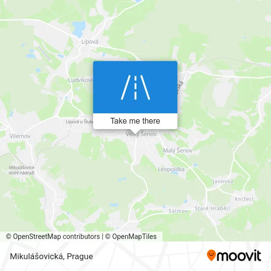 Карта Mikulášovická