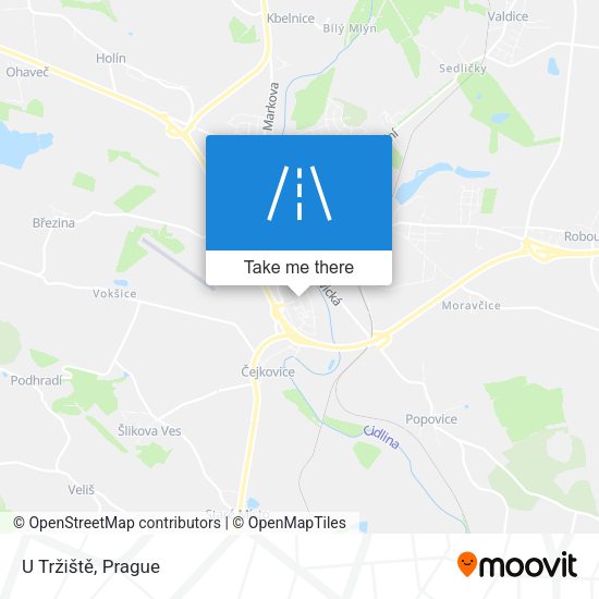 U Tržiště map