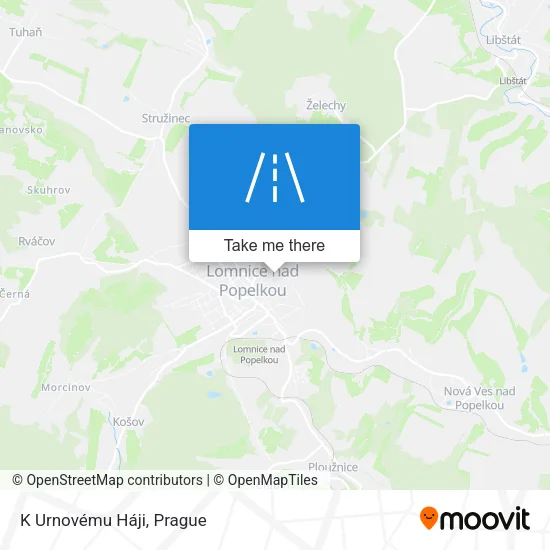 Карта K Urnovému Háji