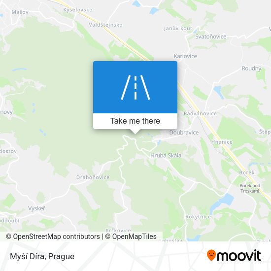 Myší Díra map