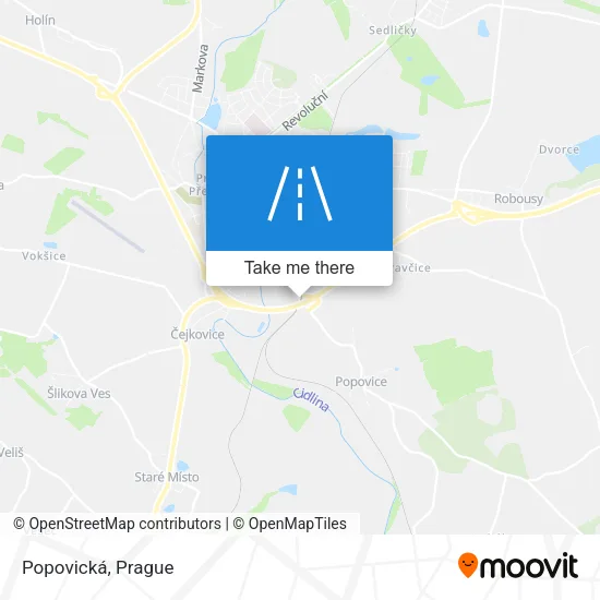 Карта Popovická