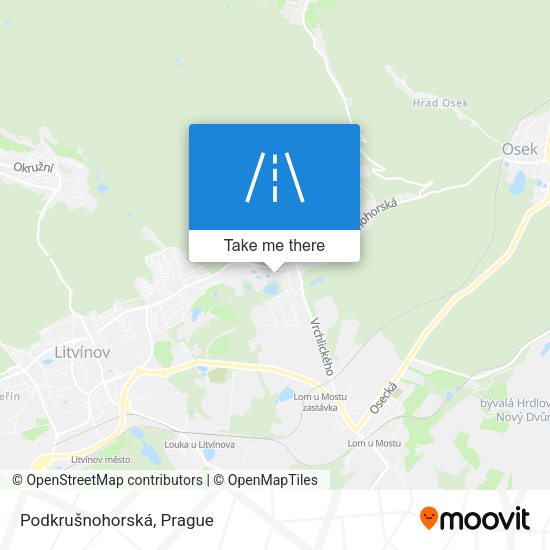 Podkrušnohorská map