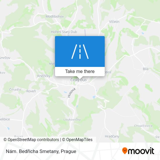 Nám. Bedřicha Smetany map