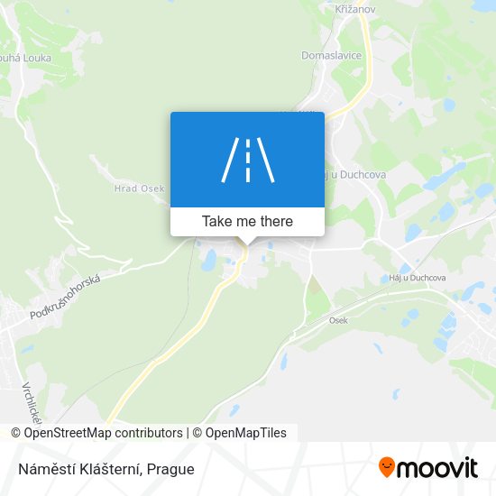 Náměstí Klášterní map