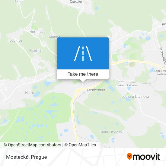 Карта Mostecká