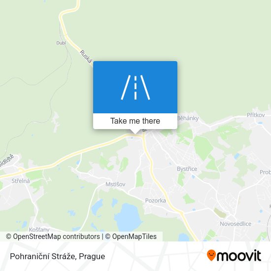 Pohraniční Stráže map