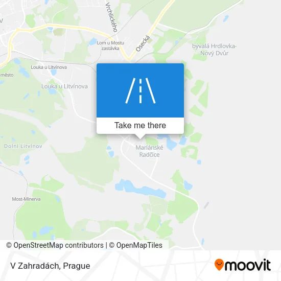 Карта V Zahradách