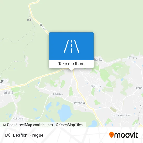 Карта Důl Bedřich