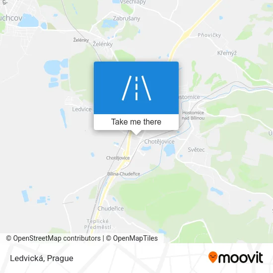 Карта Ledvická