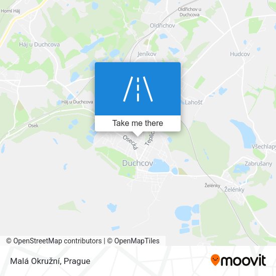 Malá Okružní map