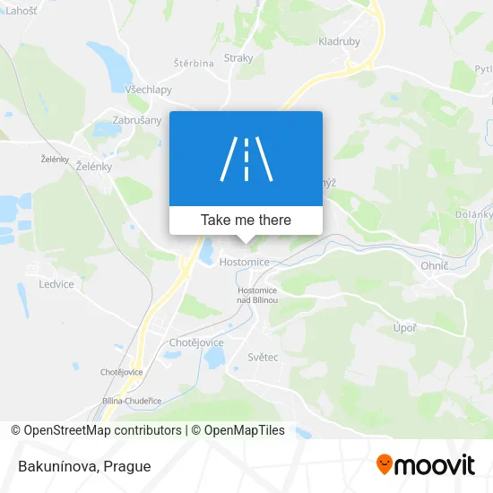 Карта Bakunínova