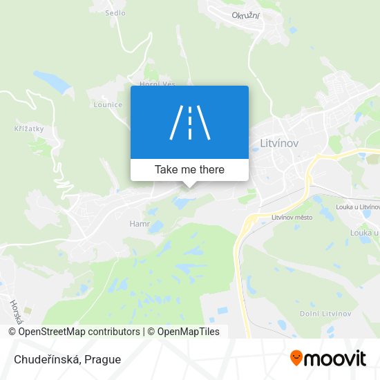 Chudeřínská map