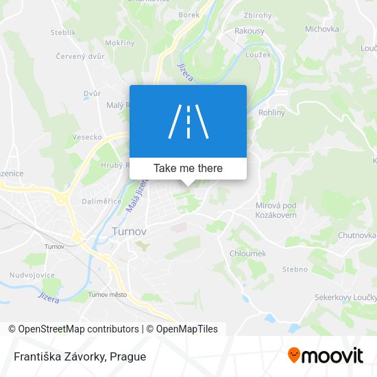 Františka Závorky map
