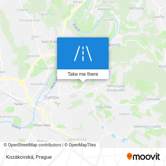 Карта Kozákovská