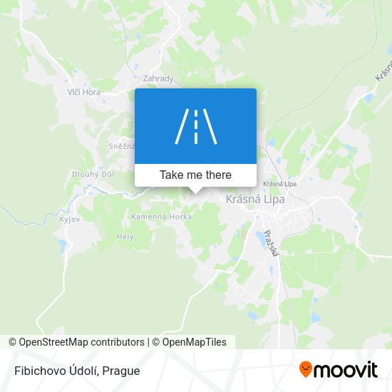 Fibichovo Údolí map
