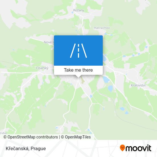 Křečanská map