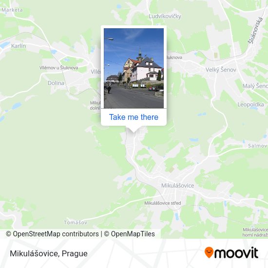 Карта Mikulášovice