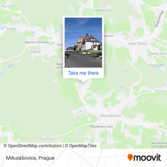 Карта Mikulášovice