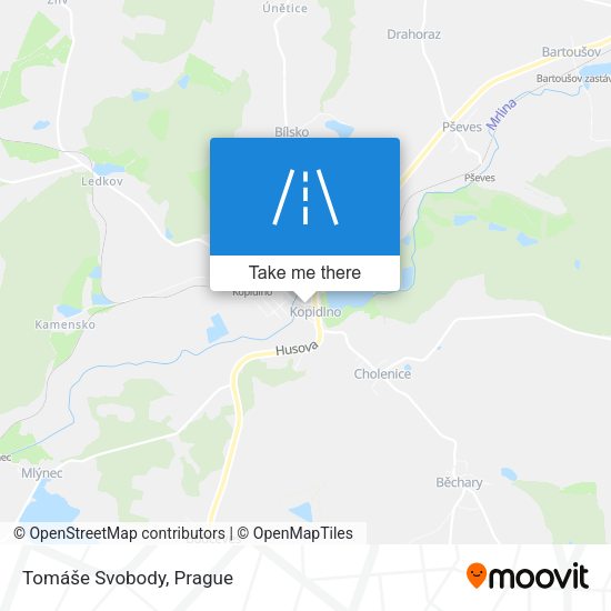 Tomáše Svobody map