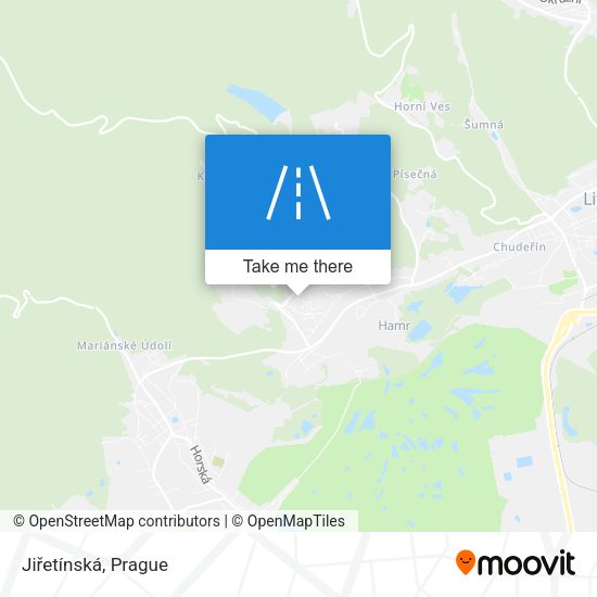 Jiřetínská map