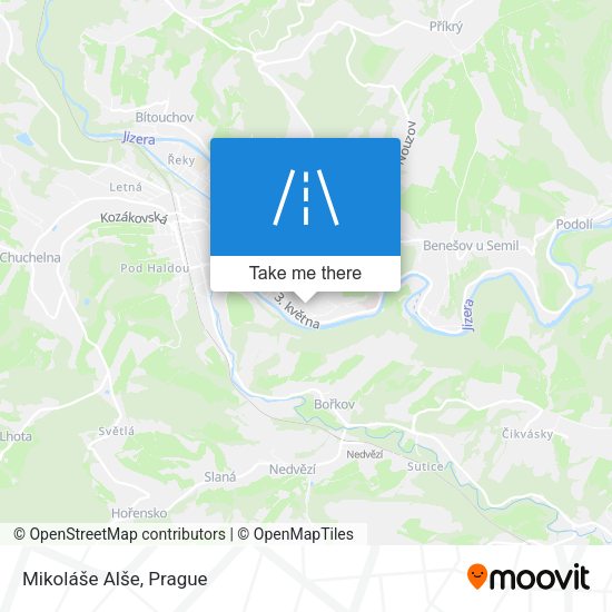 Карта Mikoláše Alše