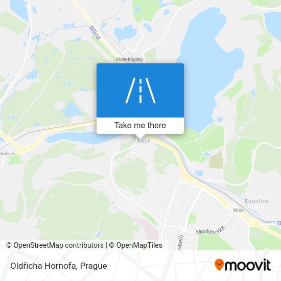 Oldřicha Hornofa map