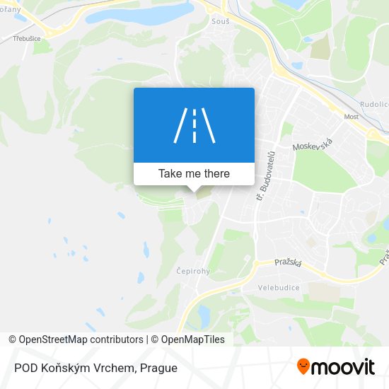 POD Koňským Vrchem map