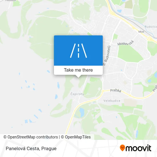 Карта Panelová Cesta