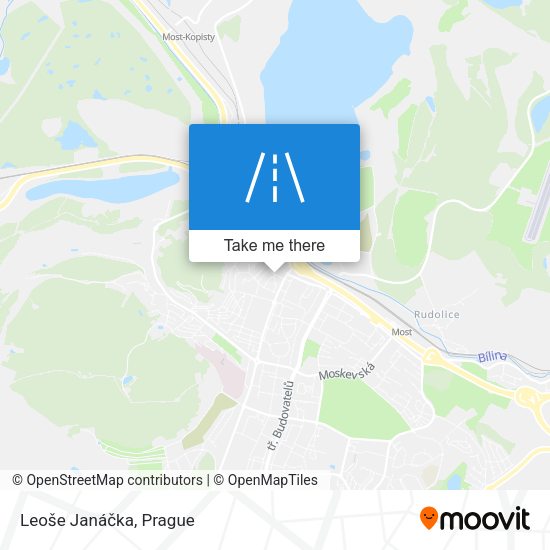 Leoše Janáčka map
