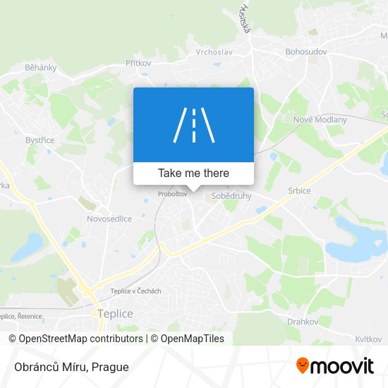 Obránců Míru map