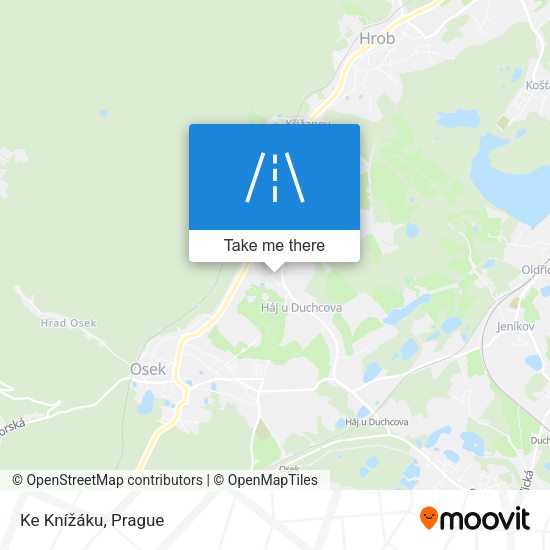 Ke Knížáku map