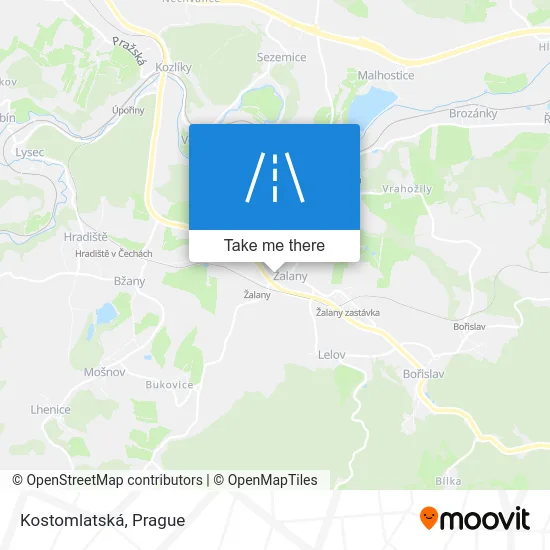 Карта Kostomlatská