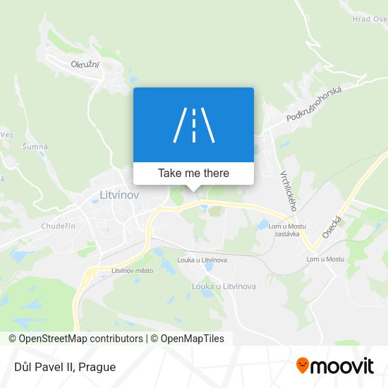 Důl Pavel II map