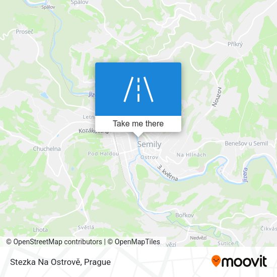Stezka Na Ostrově map