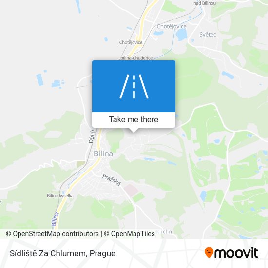 Sídliště Za Chlumem map