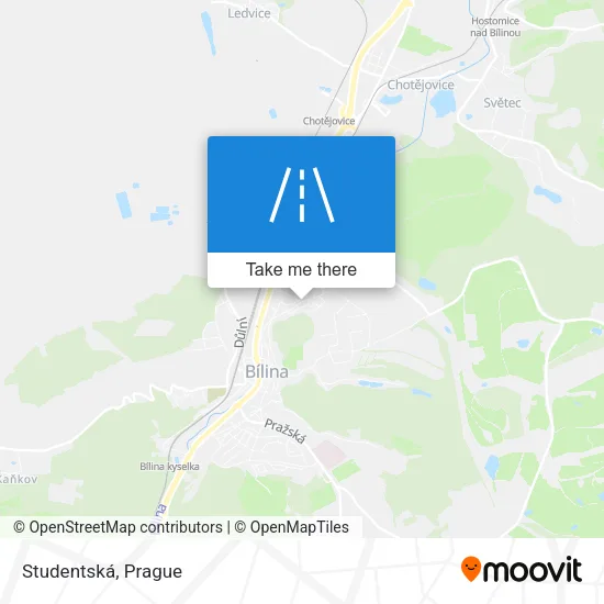 Карта Studentská