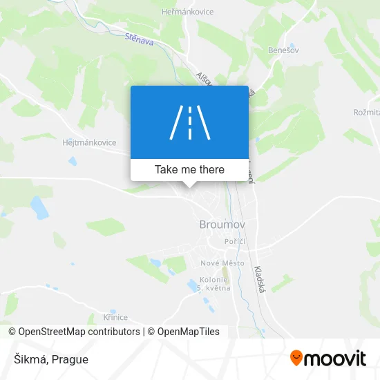 Карта Šikmá