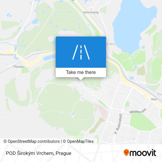 POD Širokým Vrchem map